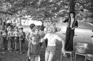 Abschlussfest bei der Ferienfreizeit für Kinder im Waldheim Gustav-Jacob-Hütte des Evangelischen Gemeindedienstes