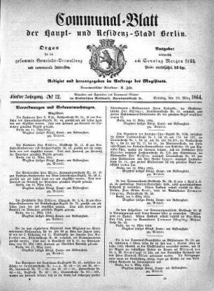 1864,12: No. 12, 20. März 1864