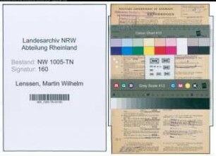 Entnazifizierung Martin Wilhelm Lenssen , geb. 04.11.1888 (Kaufm. Angestellter)