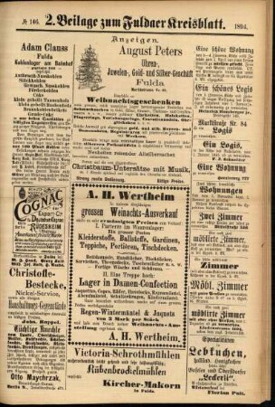 Dritte Ausgabe vom Samstag, den 08. Dezember 1894.