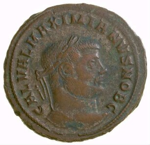 Münze, Follis, 302 - 303