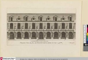 Le Grand Marot, Bl. 67: Eleuation d'vne des faces de l'Hotel de Condé en dedans la Cour