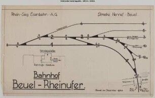 Beuel, Bahnhof: Gleisplan