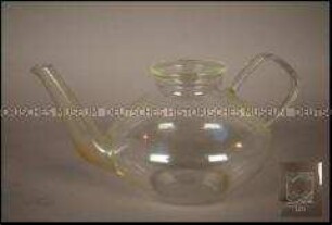 Glasteekanne mit Deckel