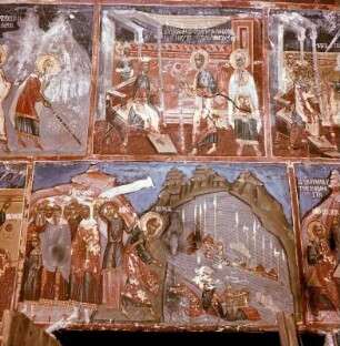 Stammbaum Christi : Stammbaum Christi. Fresko (um 1598) Detail. Arbanassi, Christi-Geburts-Kirche