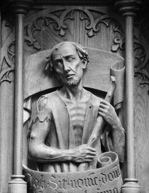 Männerseite (Nordseite) — 13. Relief der Rückwand: Hiob