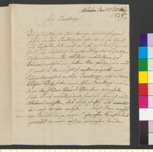 Brief von Stieler, Karl Joseph an Goethe, Johann Wolfgang von