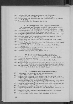 18. Psychatrie und Nervenheilkunde