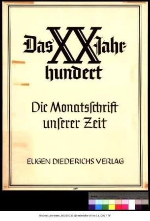 Diederichs-Plakat 14