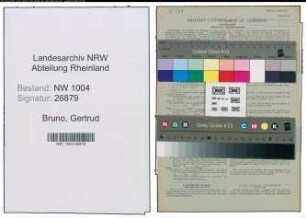 Entnazifizierung Gertrud Bruno , geb. 11.11.1900 ()