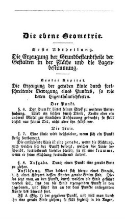 Die ebene Geometrie.