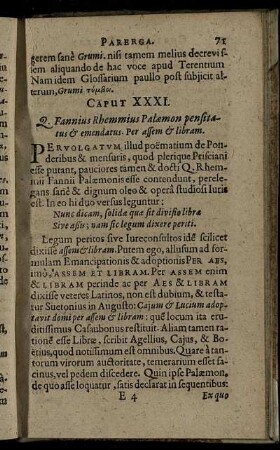 Caput XXXI. - Caput XXXIX.
