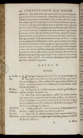 Caput X. De Gustu