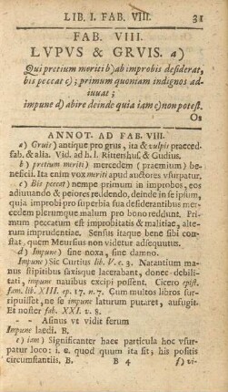 Fab. VIII. Lvpvs & Grvis