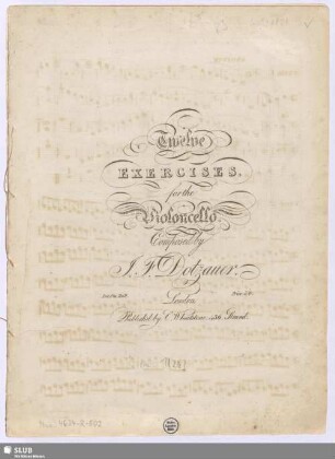 Twelve Exercises for the Violoncello