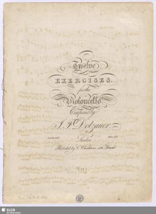 Twelve Exercises for the Violoncello