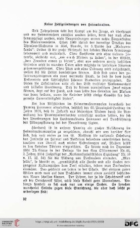 3: Keine Fehlgründungen von Heimatmuseen
