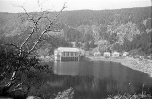 Vogesen: Schwarzer See, Lac Noire, Schwarzer See mit Kraftwerk