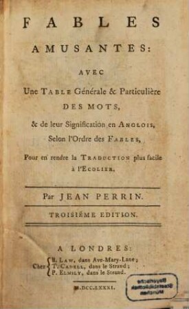 Fables amusantes