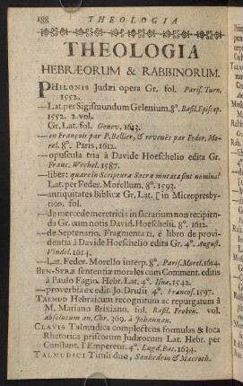 188-202, Theologia Hebraeorum & Rabbinorum