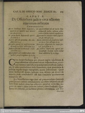 Caput X. De Officio boni iudicis circa actiones iniuriarum institutas