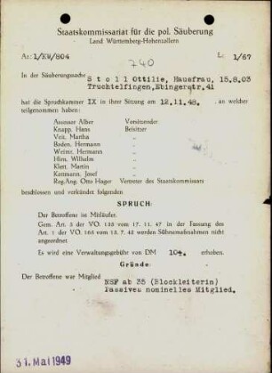 Stoll, Ottilie