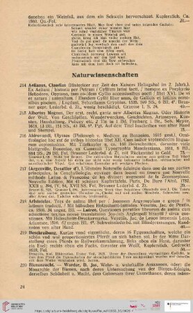 Naturwissenschaften (Nr. 214 - 266)