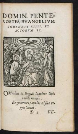 Domin. Pentecostes ...