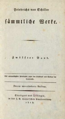 Bd. 12: Uebersetzung des Trauerspiels Phädra von Racine. Der Parasit oder die Kunst sein Glück zu machen. Der Neffe als Onkel ...