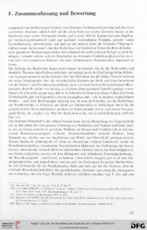 F. Zusammenfassung und Bewertung