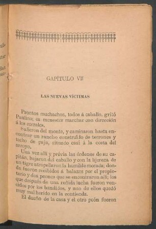 Capítulo VII : Las nuevas víctimas