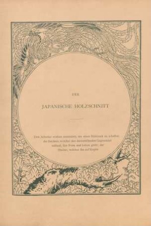 Der Japanische Holzschnitt