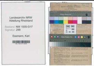 Entnazifizierung Karl Essmann , geb. 26.05.1896 (Buchbinder)