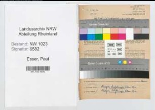 Entnazifizierung Paul Esser , geb. 09.05.1901 (Stadtamtmann)