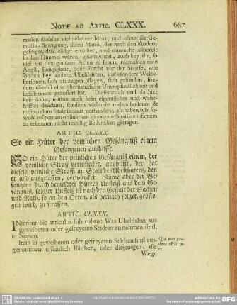Artic. CLXXX. So ein Hüter der peinlichen Gefängniß einem Gefangegen aushilft
