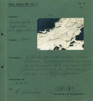 Foto eines fahrenden Zuges bei Biffontaine auf der Strecke Bruyères - Saint-Léonard (Luftbild)