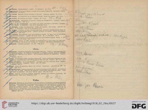 Uhren, Waffen, Ostasiatische Kunstgegenstände (Nr. 262-314)