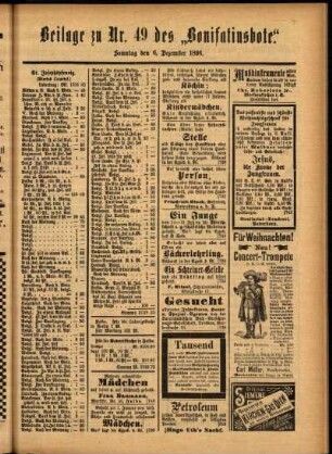 Zweite Ausgabe vom Sonntag, den 06. Dezember 1896.