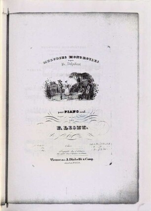 Mélodies hongroises : d'après Fr. Schubert ; pour piano seul. 2. Pl.Nr. 6959. - 15 S.