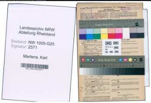 Entnazifizierung Karl Martens , geb. 25.02.1902 (Kaufmann)