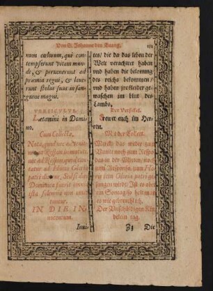 In Die Innocentum. Der Unschüldigen Kindelein tag.