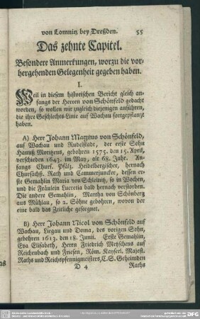 Das zehnte Capitel. Besondere Anmerkungen, worzu die vorhergehenden Gelegenheit gegeben haben
