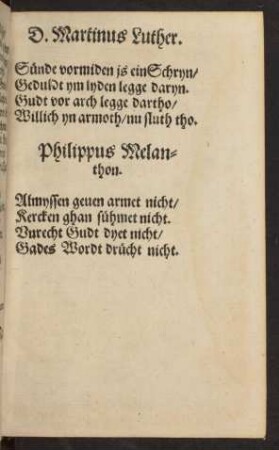 D. Martinus Luther.