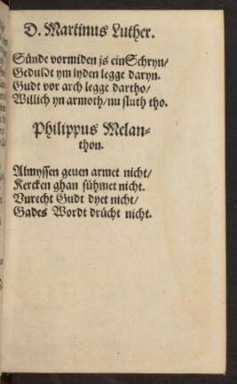 D. Martinus Luther.
