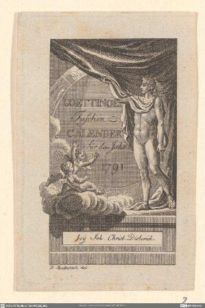 Goettinger Taschen Calender für das Jahr 1791