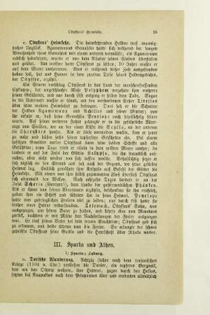III. Sparta und Athen
