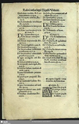 Legum Digesti Veteris Index alphabeticus
