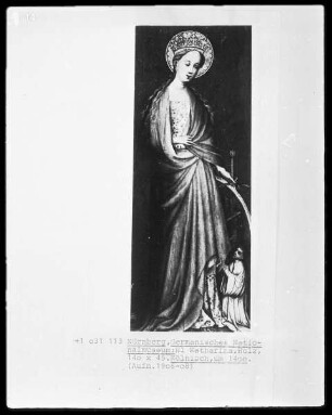 Flügelaltar aus Sankt Katharina — Heilige Katharina mit Stifter