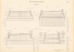 Lange Brücke, Potsdam: Querschnitte 1:100