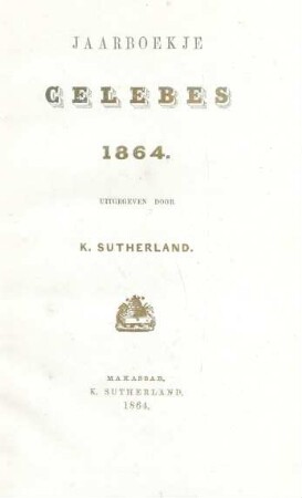 1864: Jaarboekje Celebes